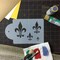 Fleur de Lis Cake Stencil Set: 4 Various Sizes | C153 by Designer Stencils |